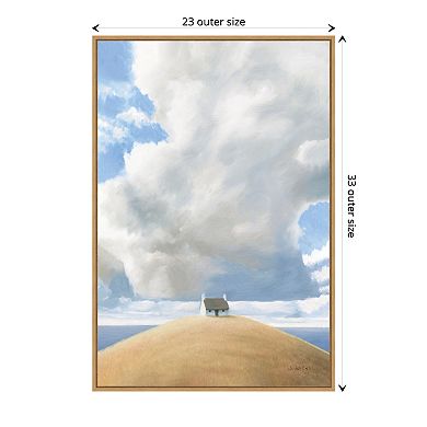 Amanti Art House on the Hill Framed Canvas Wall Art Print