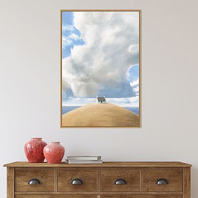 Amanti Art House on the Hill Framed Canvas Wall Art Print