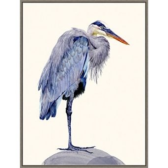 Amanti Art Heron Study II by Melissa Wang Framed Canvas Wall Art Print