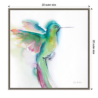 Amanti Art Hummingbirds II Framed Canvas Wall Art