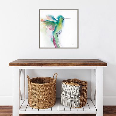 Amanti Art Hummingbirds II Framed Canvas Wall Art