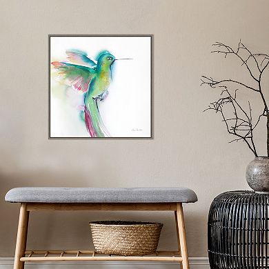 Amanti Art Hummingbirds II Framed Canvas Wall Art