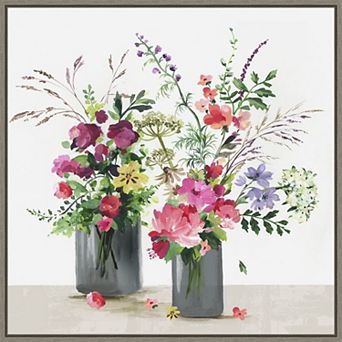 Amanti Art Florals Framed Canvas Wall Art