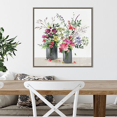 Amanti Art Florals Framed Canvas Wall Art