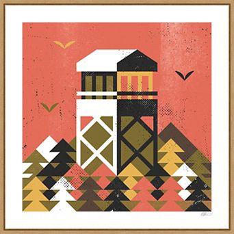 Amanti Art Forest Firewatch Framed Canvas Wall Art
