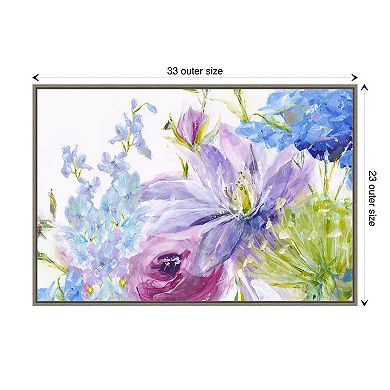 Amanti Art Gathered Garden Framed Canvas Wall Art