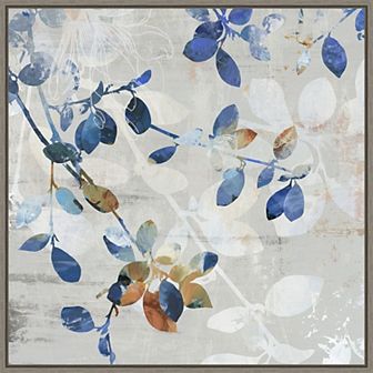 Amanti Art Golden Blue II Framed Canvas Wall Art