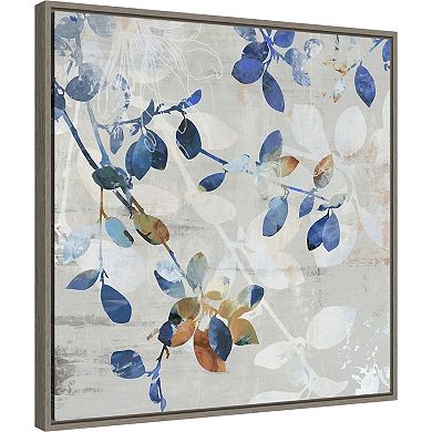 Amanti Art Golden Blue II Framed Canvas Wall Art