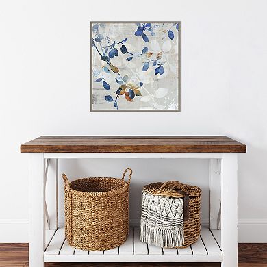 Amanti Art Golden Blue II Framed Canvas Wall Art