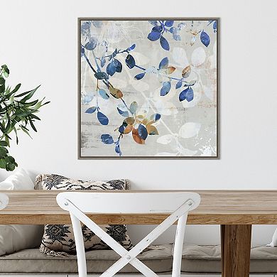 Amanti Art Golden Blue II Framed Canvas Wall Art