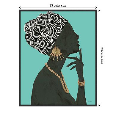 Amanti Art Graceful Majesty I by Emily Adams Framed Canvas Wall Art Print