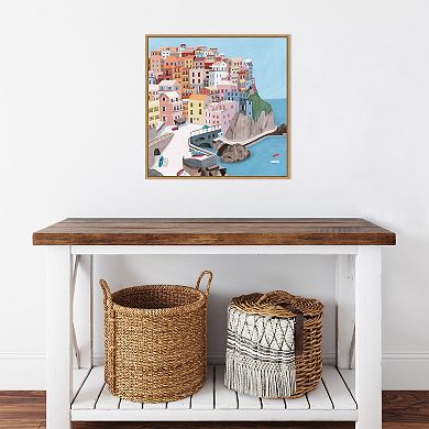 Amanti Art Manarola Italy Framed Canvas Wall Art