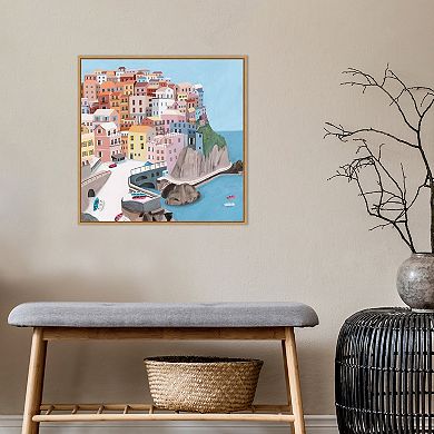 Amanti Art Manarola Italy Framed Canvas Wall Art