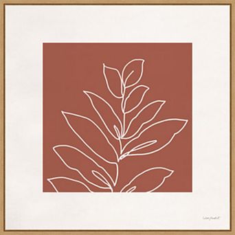 Amanti Art Just Leaves 06 Framed Canvas Wall Art