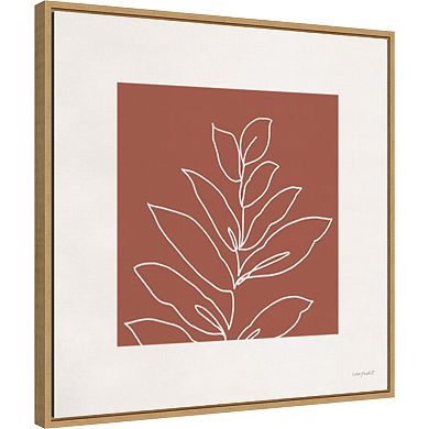 Amanti Art Just Leaves 06 Framed Canvas Wall Art