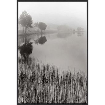 Amanti Art Lakeside Mist by Monte Nagler Framed Canvas Wall Art Print