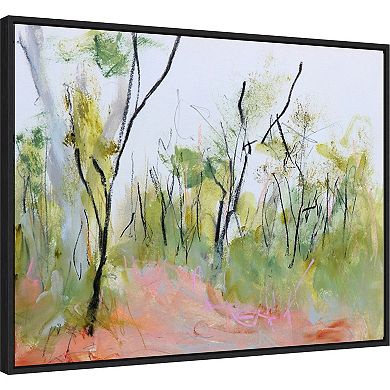 Amanti Art Loop Trail Through Swamp Oak Woodland Framed Canvas Wall Art