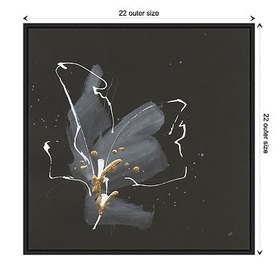 Amanti Art Modern Flower III Framed Canvas Wall Art