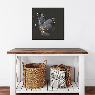 Amanti Art Modern Flower III Framed Canvas Wall Art