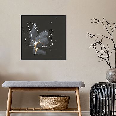 Amanti Art Modern Flower III Framed Canvas Wall Art