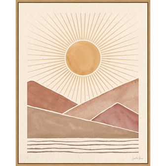 Amanti Art Mid Century Landscape I Framed Canvas Wall Art