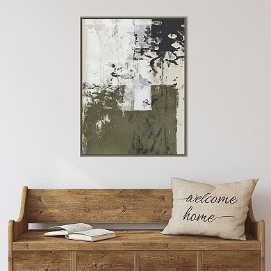 Amanti Art Reflections in Sage II Framed Canvas Wall Art