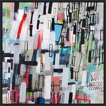 Amanti Art Rainfall Framed Canvas Wall Art