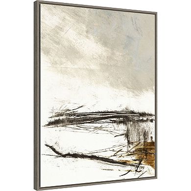 Amanti Art Padilla Bay Beach Framed Canvas Wall Art