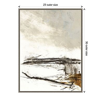 Amanti Art Padilla Bay Beach Framed Canvas Wall Art