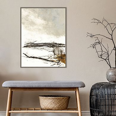 Amanti Art Padilla Bay Beach Framed Canvas Wall Art