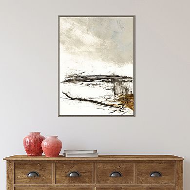 Amanti Art Padilla Bay Beach Framed Canvas Wall Art