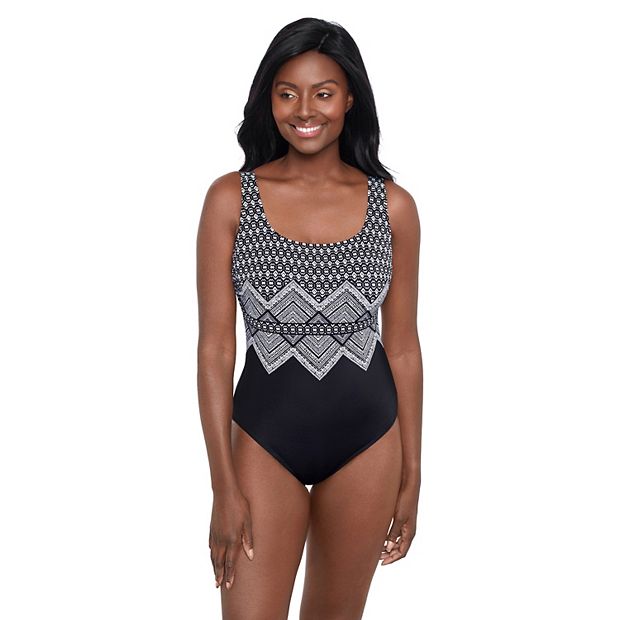 Women s Great Lengths Lace Top Crisscross Back One One Piece Swimsuit