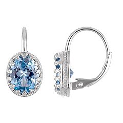 Sterling Silver Aquamarine Earrings Jewelry Kohl s