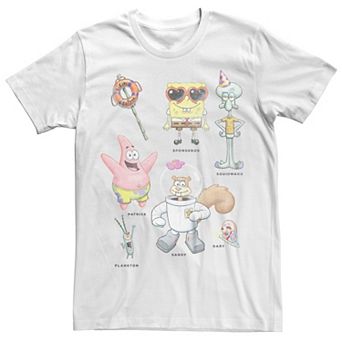 Juniors' Sponge Bob Friends Names Boyfriend Graphic Tee