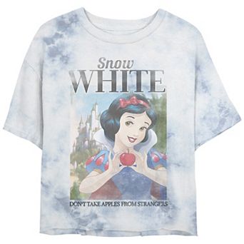 Disney's Snow White Juniors' "Don't Take Apples From Strangers" Bombard Wash Graphic Tee