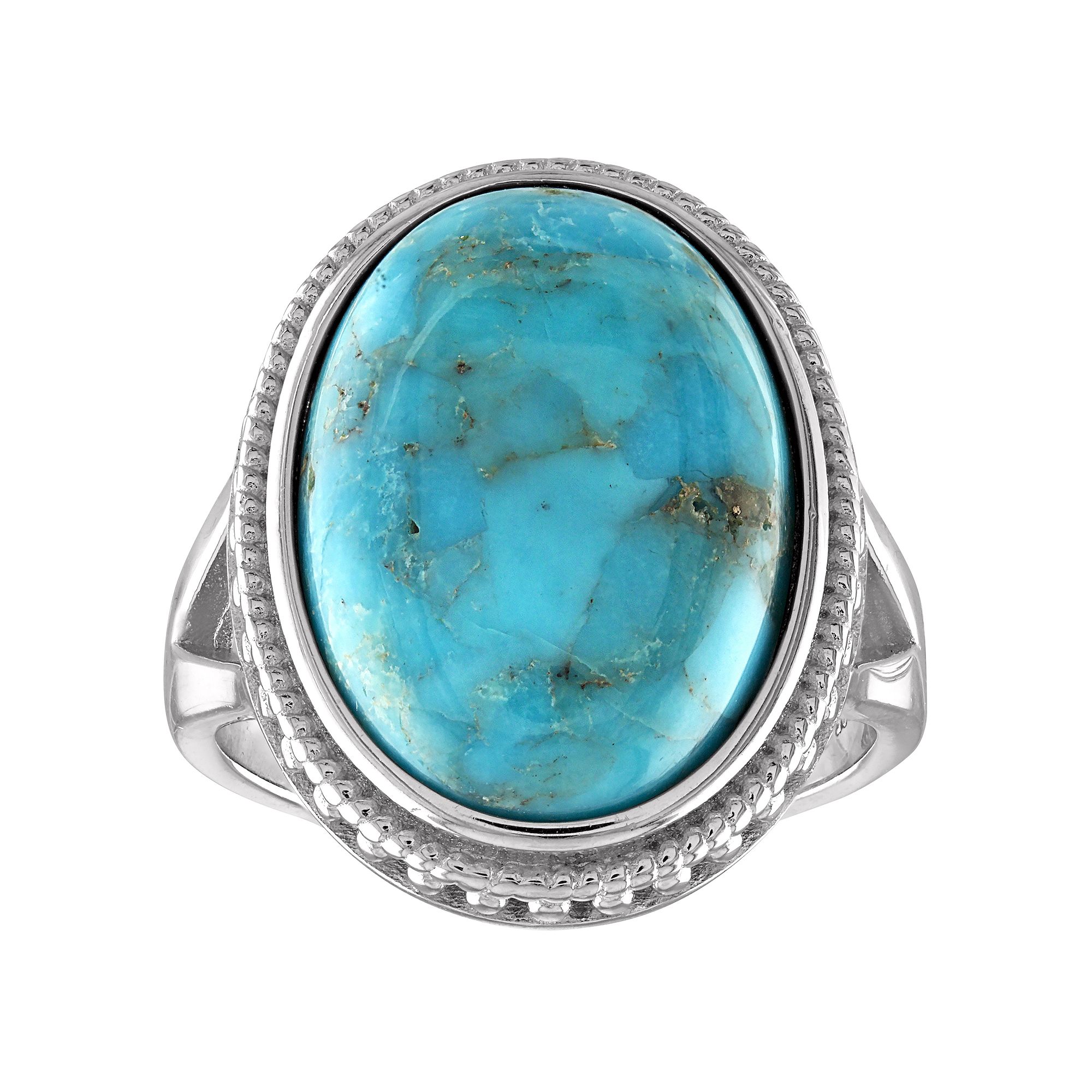 Designs by Gioelli Sterling Silver Copper Turquoise Ring, Womens, Size: 9