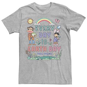 Juniors' Paul Frank Every Day Is Earth Day Boyfriend Graphic Tee
