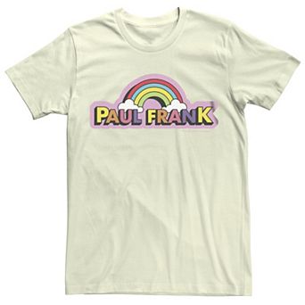 Juniors' Paul Frank Colorful Rainbow Logo Boyfriend Graphic Tee