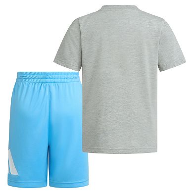 Boys 4-7 adidas Essential 2-pc. Heathered Tee & Shorts Set