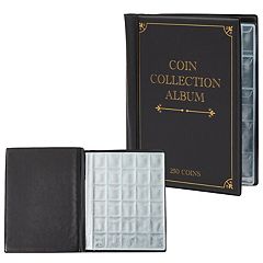 240 Pocket Coins Storage Book Collection Album Folder Money Holder Gift 8 x  6 In