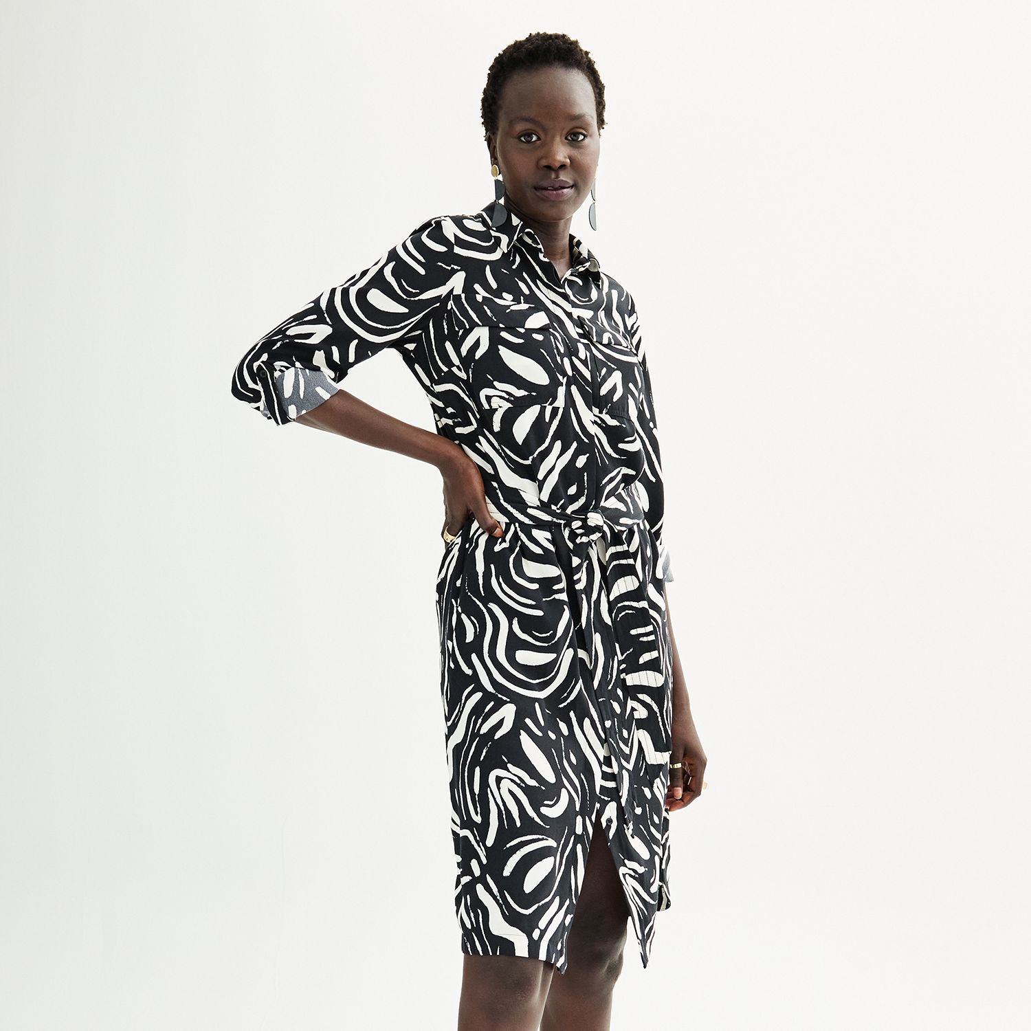 midi shirt dress petite