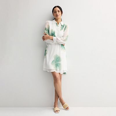 chinese dress ladies talia linen pintuck maxi dress – somewear in between main image 0