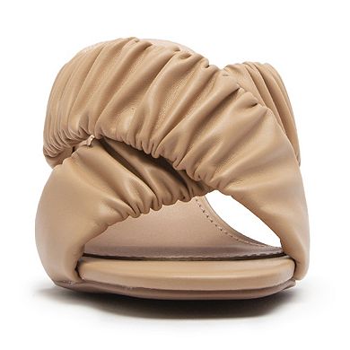 Qupid Cannoli-60 Women's Block Heel Sandals