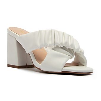 Qupid Cannoli-60 Women's Block Heel Sandals
