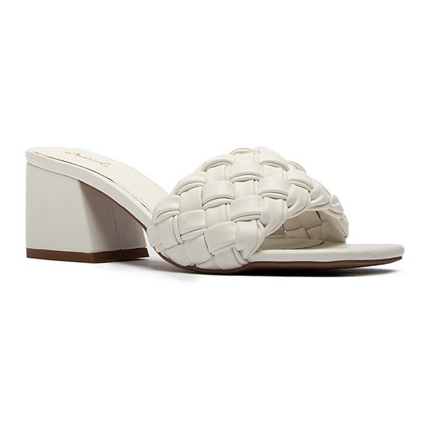 Qupid hot sale white sandals