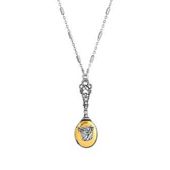 1928 Two Tone Horse Head Locket Necklace