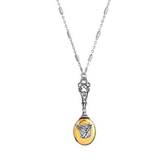 1928 Two Tone Horse Head Locket Necklace