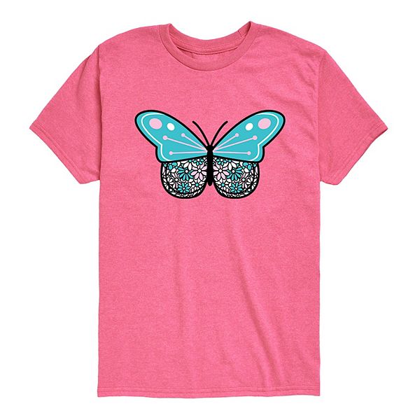 Girls 7-16 Flower Butterfly Graphic Tee