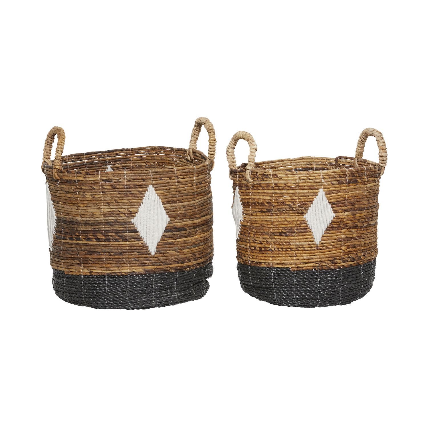 Okuna Outpost 2-Pack Boho Themed Style Woven Baskets for Storage, Home  Decorative Organizer (2 Sizes)