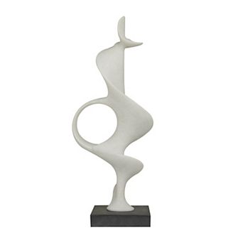 Stella & Eve Polystone Sculpture with Black Base